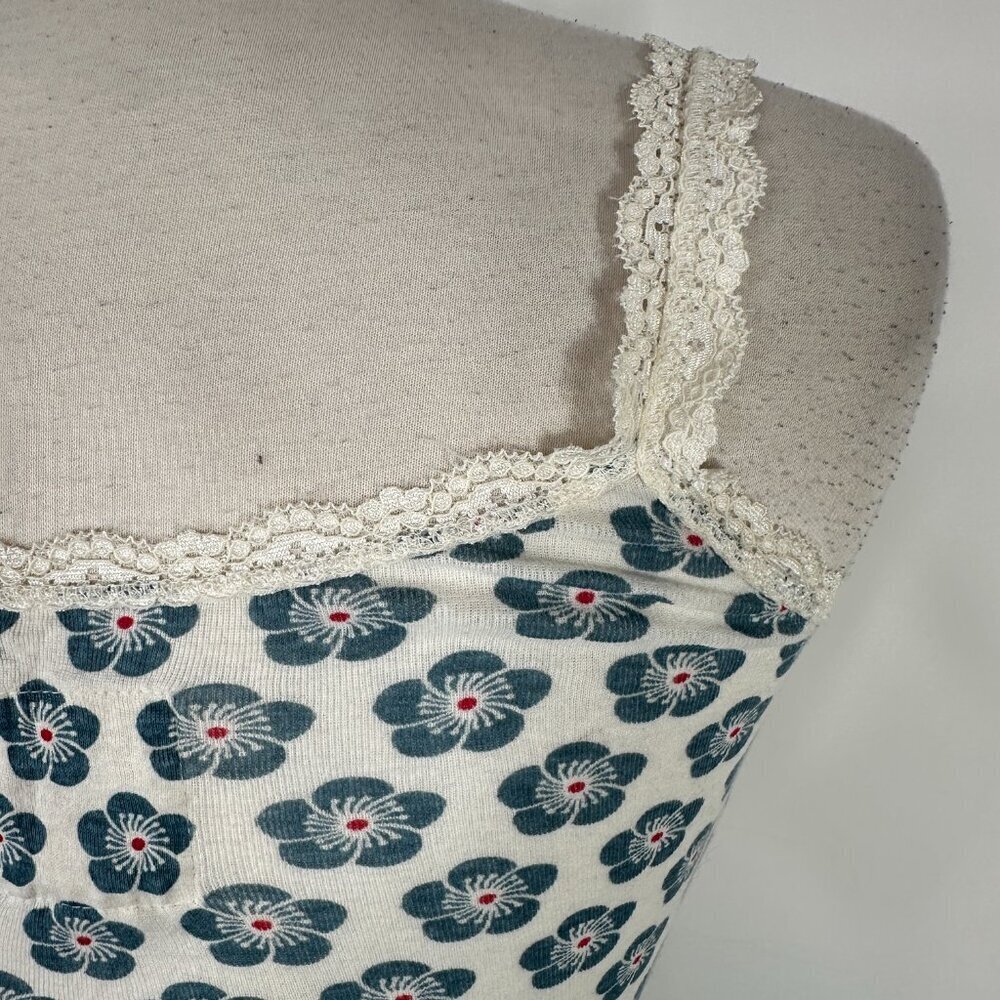 New Vintage Y2K Hollister Women Junior Lace Trim Tank Top Camisole coquette Slim - Picture 10 of 13